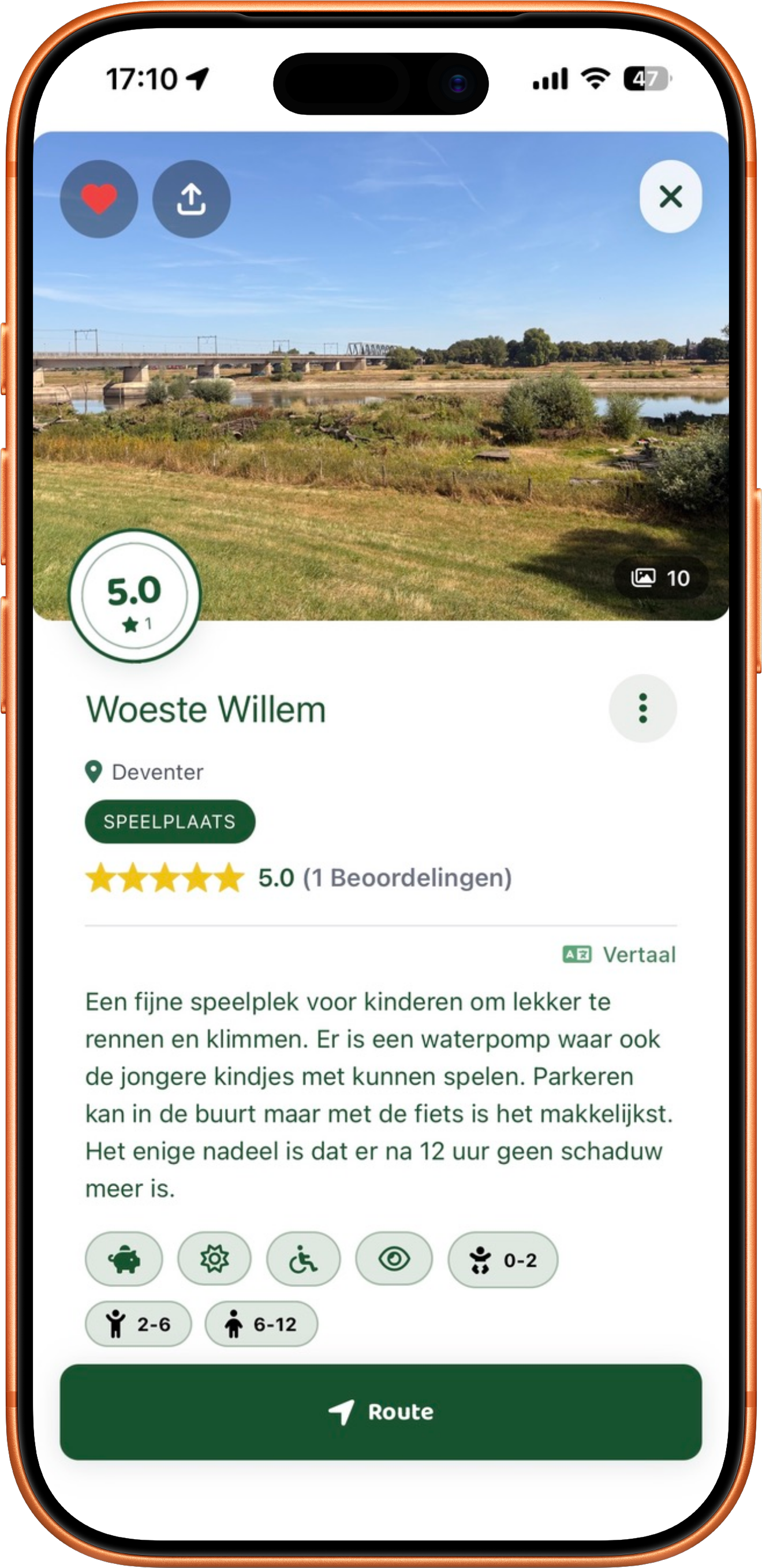 BubbleSpots plekdetail voor Woeste Willem in Deventer